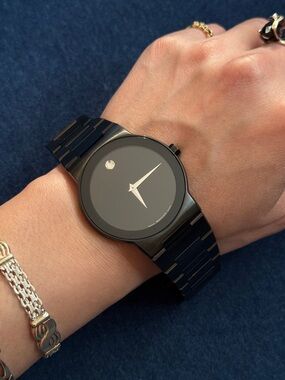 Movado Sapphire Men's 84 G1 1885 A Stainless Steel Watch